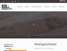 Tablet Screenshot of hotelrimski.com